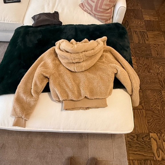 Women's Tan Sherpa Jacket - Picture 5 of 13